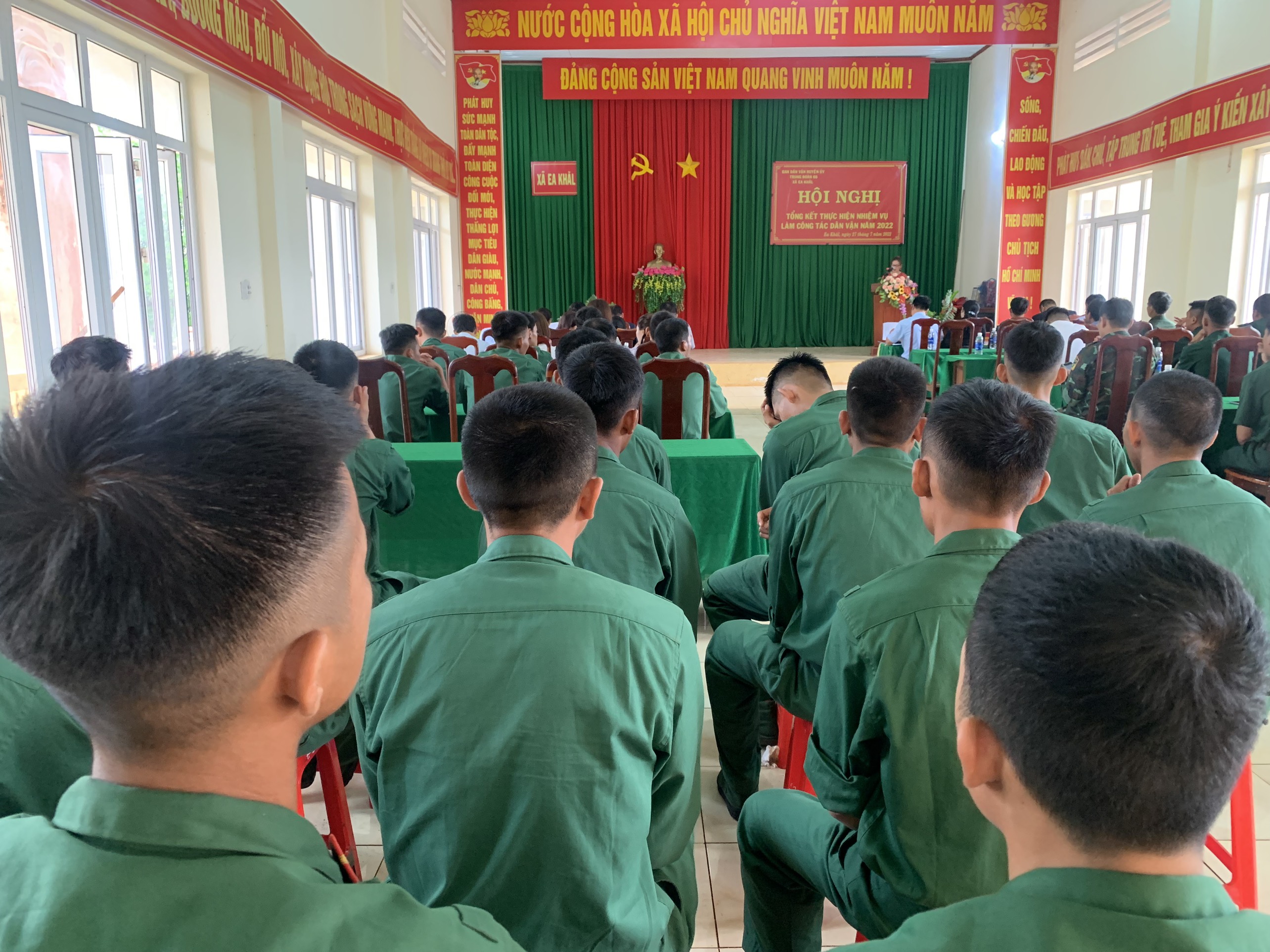 Hội nghị tổng kết thực hiện nhiệm vụ làm công tác dân vận năm 2022 của Trung đoàn 66 tại xã Ea Khal