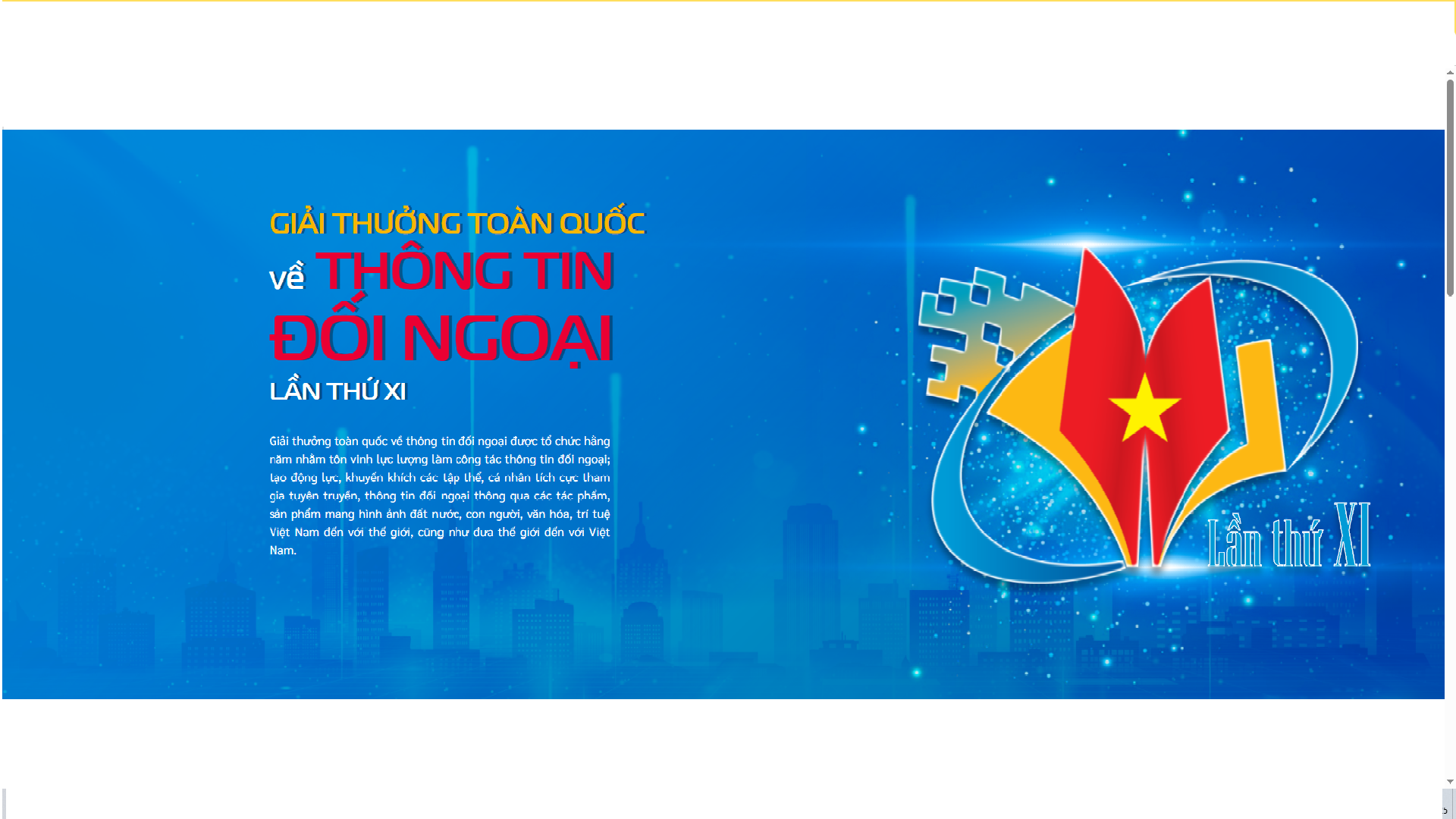 Giải thưởng toàn quốc về thông tin đối ngoại lần t