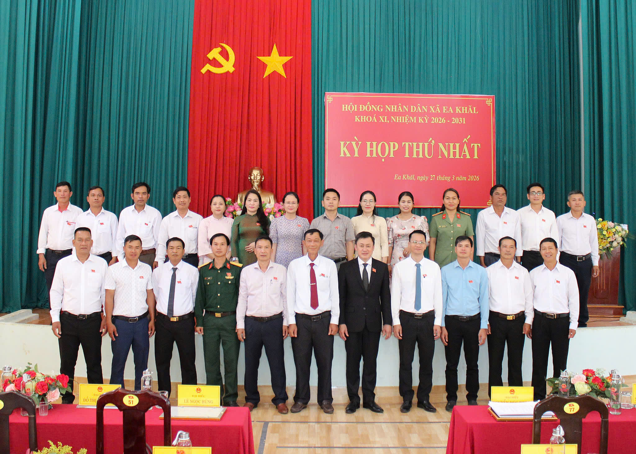 HỘI ĐỒNG  NHÂN DÂN XÃ EA KHĂL TỔ CHỨC KỲ HỌP THỨ NHẤT KHOÁ XI, NHIỆM KỲ 2026- 2031